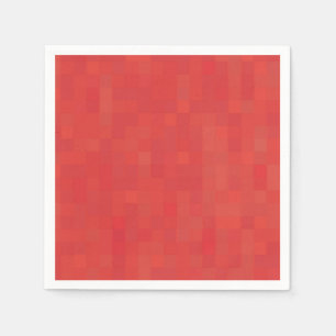 Rotes, dezent minimalistisches, modernes Musterpap Serviette