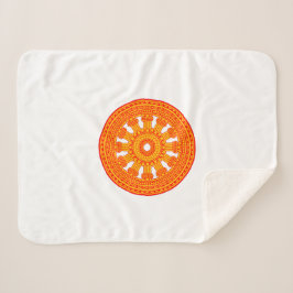 Rotes Dharma-Rad (buddhistische Kunst) Sherpadecke