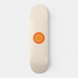 Rotes Dharma-Rad (buddhistische Kunst) Skateboard