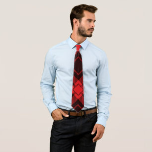 rotes Diamantmuster Tartan Krawatte