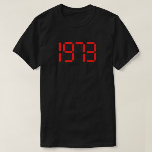 Rotes Digitales 1973 T-Shirt für Abtreibungsrechte