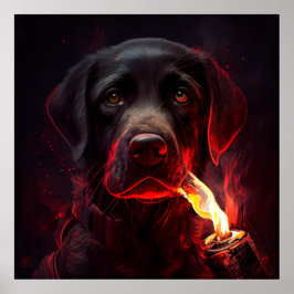 Rotes Dog-Poster Poster