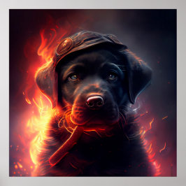 Rotes Dog-Poster Poster