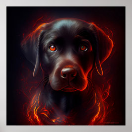 Rotes Dog-Poster Poster