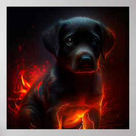 Rotes Dog-Poster Poster