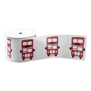 Rotes Doppeldeckerbusband Ripsband