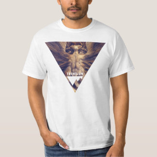 Rotes Drache-Dreieck Trendium authentisch T-Shirt