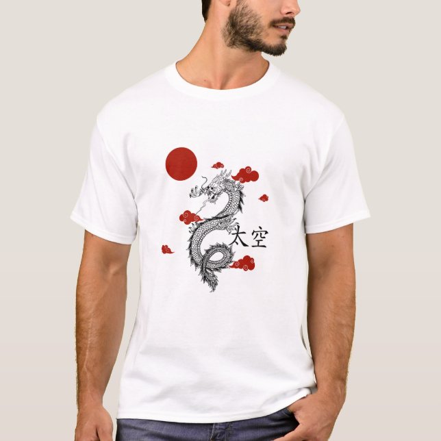 rotes Drachen-T-Shirt T-Shirt (Vorderseite)