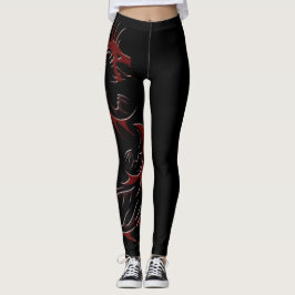 ROTES DRAGONJAHR LEGGINGS