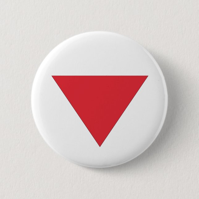 Rotes Dreieck Button (Vorderseite)