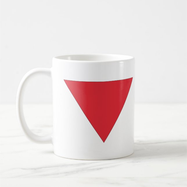 Rotes Dreieck Kaffeetasse (Links)