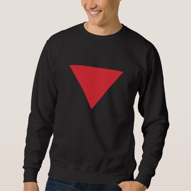 Rotes Dreieck Sweatshirt (Vorderseite)