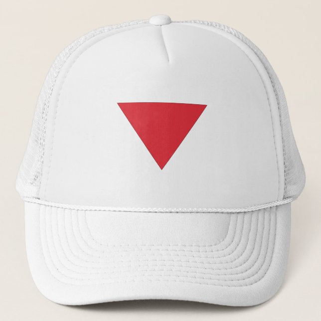 Rotes Dreieck Truckerkappe (Vorderseite)