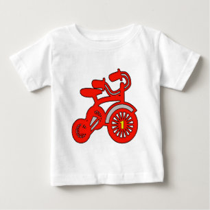 Rotes Dreirad1. Geburtstag Baby T-shirt