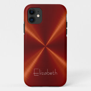 Rotes Edelstahlmetall Case-Mate iPhone Hülle