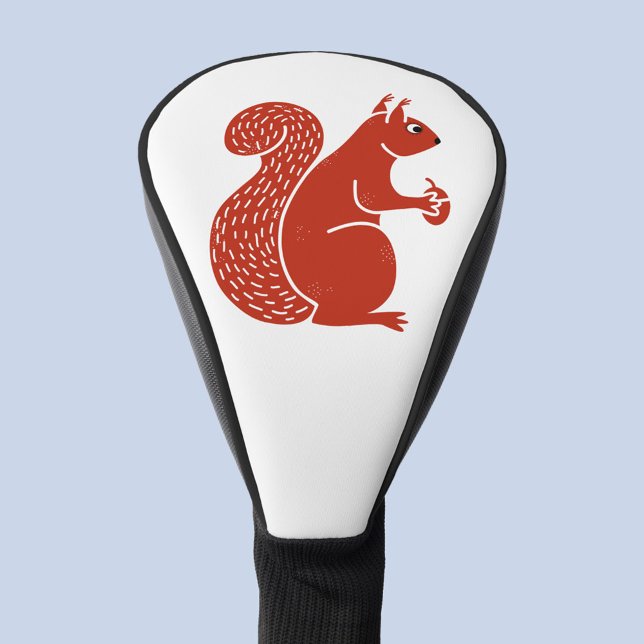 Rotes Eichhörnchen Golf Headcover (Red squirrel golf head cover)
