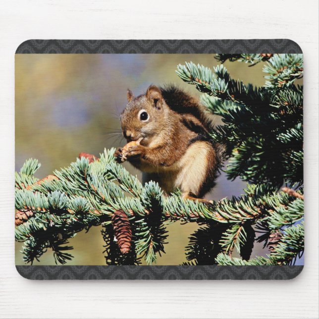 Rotes Eichhörnchen Mousepad (Vorne)