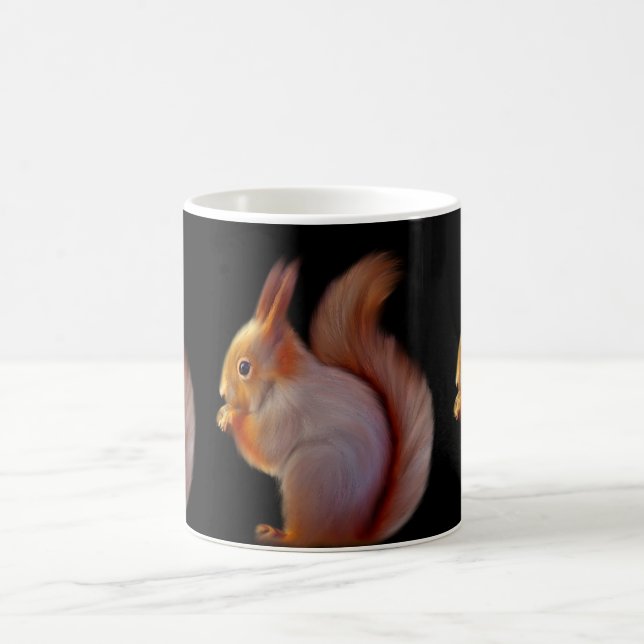 Rotes Eichhörnchen-Tasse Kaffeetasse (Mittel)
