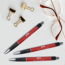 Rotes einfaches modernes professionelles Monogramm