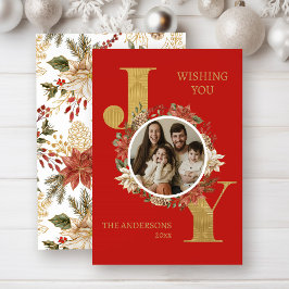 Rotes Elegantes Foto Weihnachten