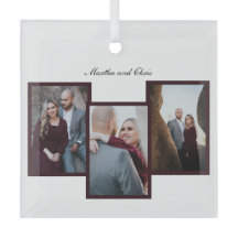 Rotes elegantes Verlobtes Verheiratetes Skript 3 F