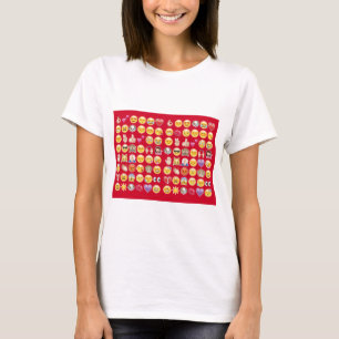 rotes Emoji T-Shirt