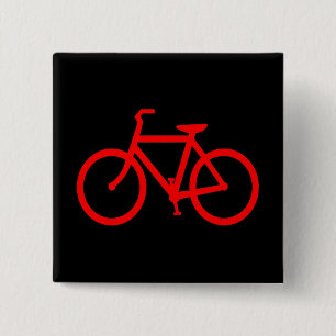 Rotes Fahrrad Button