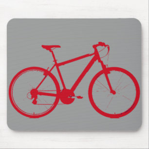 Rotes Fahrrad, Fahrrad Mousepad