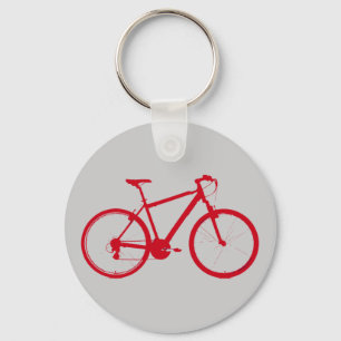Rotes Fahrrad, Fahrrad Schlüsselanhänger