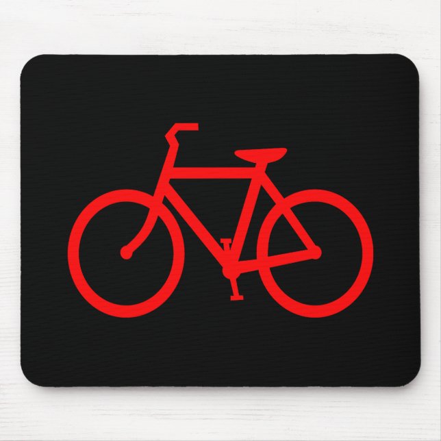 Rotes Fahrrad Mousepad (Vorne)