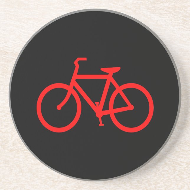 Rotes Fahrrad Untersetzer (Vorne)