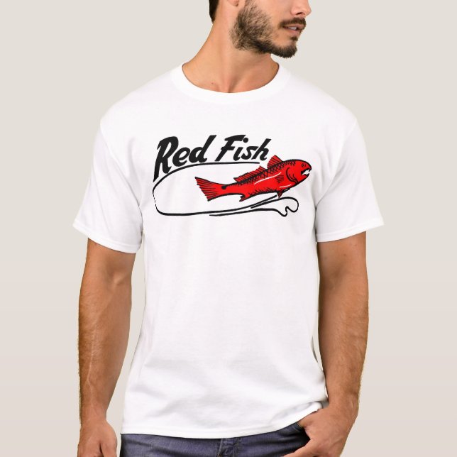 Rotes Fisch-T-Shirt T-Shirt (Vorderseite)