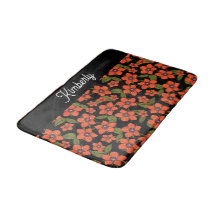Rotes florales Wasserfarben-Monogramm
