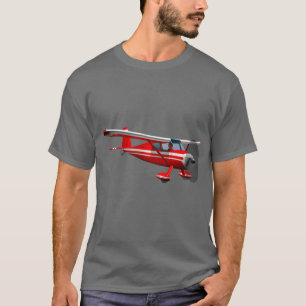 Rotes Flugzeug T-Shirt