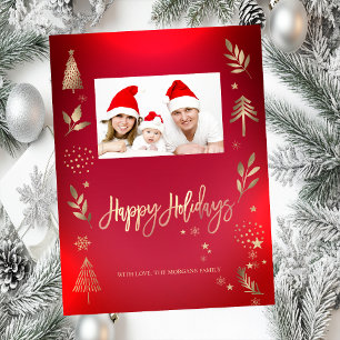 Rotes Foto - Happy Holidays
