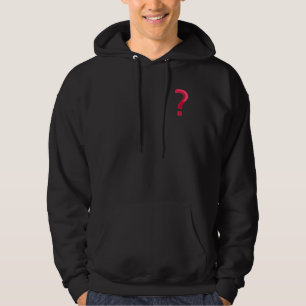 Rotes Fragezeichen Hoodie
