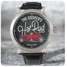 Rotes Frisierte Auto Garage Pinstripes JE NAME Vin