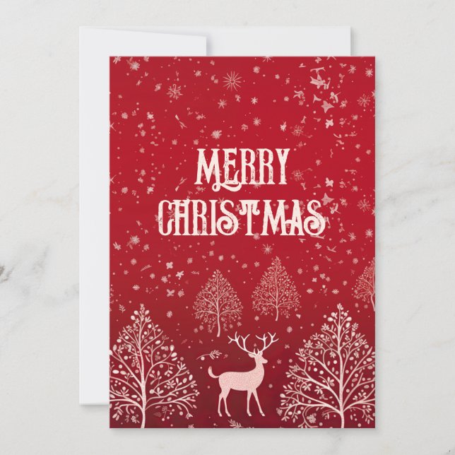 Rotes Frohe Weihnachten (Vorderseite)