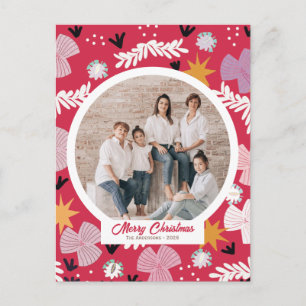 rotes frohe weihnachten foto-collage personalisier