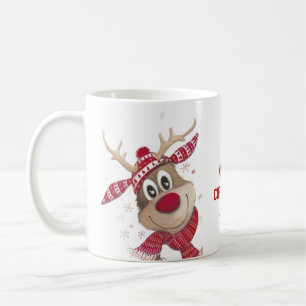 Rotes Frohe Weihnachten Kaffeetasse