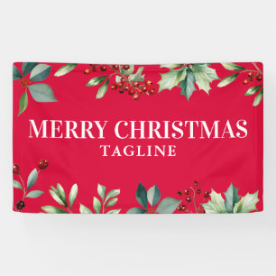Rotes Frohe Weihnachten Weihnachten Banner