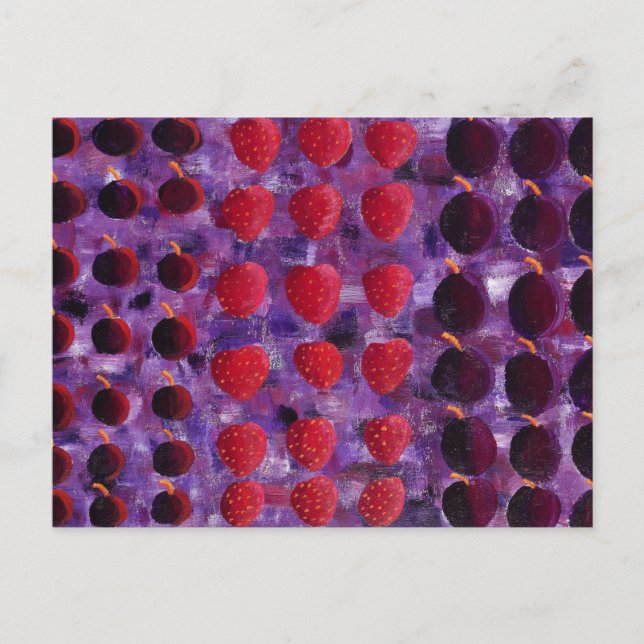 Rotes Fruchtbild Postkarte (Vorderseite)