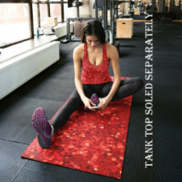 Rotes funkelndes Glittermuster Yogamatte