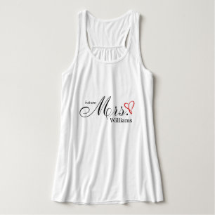 Rotes gekritzeltes Herz zukünftige Mrs Tank Top