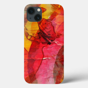 Rotes Gelb der Aquarellkunst Case-Mate iPhone Hülle