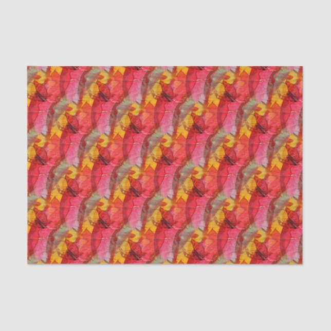 Rotes Gelb der Aquarellkunst Seidenpapier (Vorderseite)