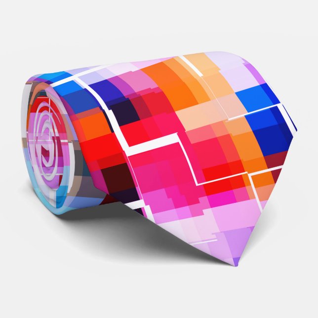 Rotes Gelb Krawatte (Gerollt)