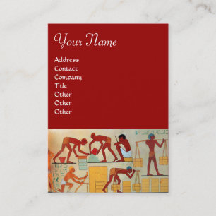 Rotes gelb-orangees des ARCHITEKTURbaus Visitenkarte