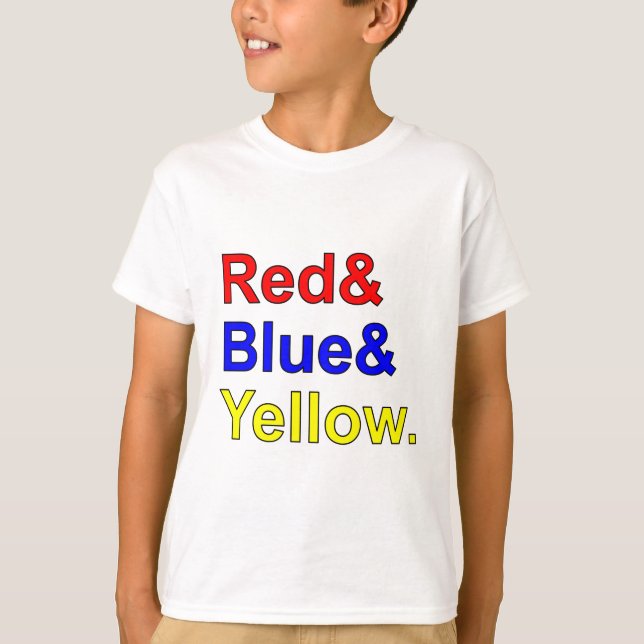 Rotes Gelb | Primärfarben T-Shirt (Vorderseite)