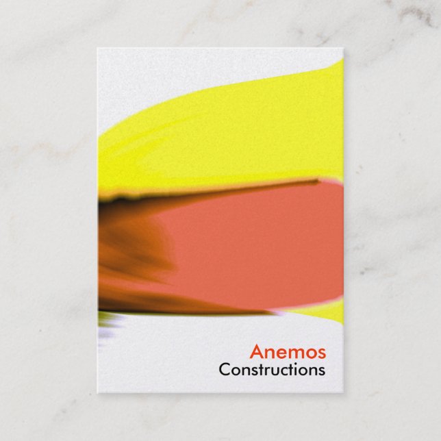 rotes Gelb Visitenkarte (Vorderseite)